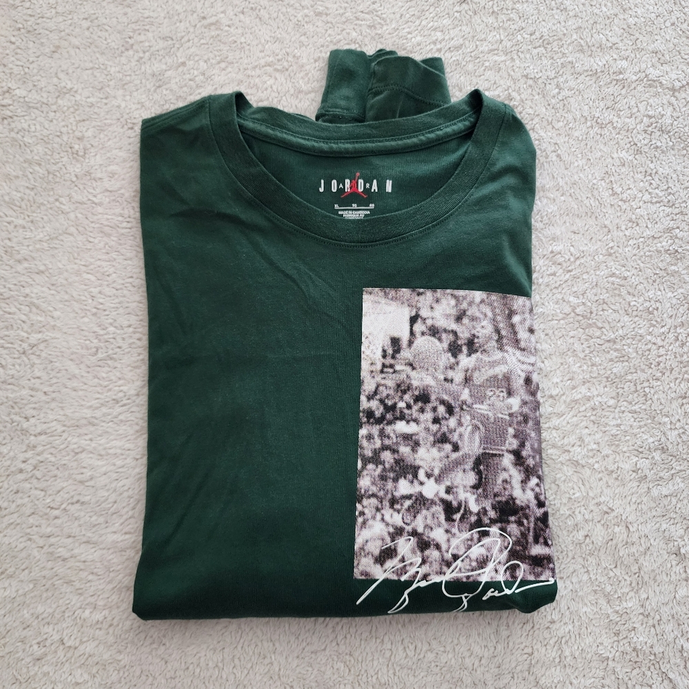 Nike Air Jordan L/S T-Shirt, Men's Size XL, EUC - Noble Green - Picture 12 of 12